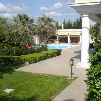 Pool front view